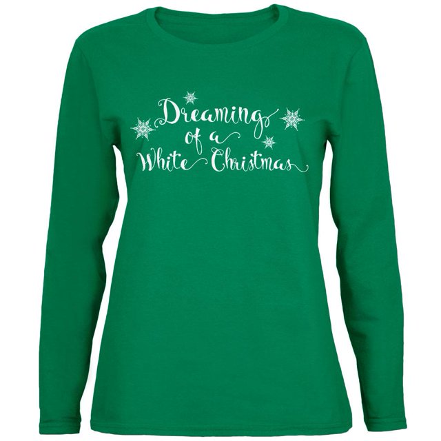 Rêver d'Un T-Shirt Blanc à Manches Longues pour Femmes de Noël