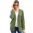thumbnail image 1 of Cardigan Ouvert à Manches Longues en Tricot Épais pour Femmes, 1 of 3