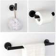 thumbnail image 3 of 4 Piece Bathroom Hardware Set, Matte Black Bathroom, 3 of 5