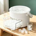 thumbnail image 1 of Tong Portable Ice Maker With （2 Cavity） For Bar Use Compact Countertop Quick Freestanding Ice Making Machine For Fresh Ice On Demand, 1 of 5