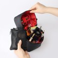 thumbnail image 3 of Bag Storage Ins Round Bags Bags Solid Large Capacity Package Toothpaste Toothbrush Face Wash Cleansing Cream for Travel Black Red, 3 of 9