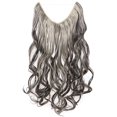 thumbnail image 2 of Invisible Wire in Hair Extensions Miracle Secret Hairpieces Silky Straight Curly Synthetic, 2 of 6