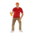 thumbnail image 2 of Wweixi 1/87 Diorama Graffiti Figure Characters Resin People Train Layout boy red 1Set, 2 of 6