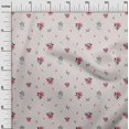 thumbnail image 3 of oneOone Silk Tabby Ivory Fabric Floral Sewing Craft Projects Fabric Prints By Yard 42 Inch Wide, 3 of 4