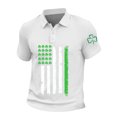 thumbnail image 1 of DGMIOCS Men's Collared Tee Wrinkle Resis Classic Fit Beach White XXXXL, 1 of 5