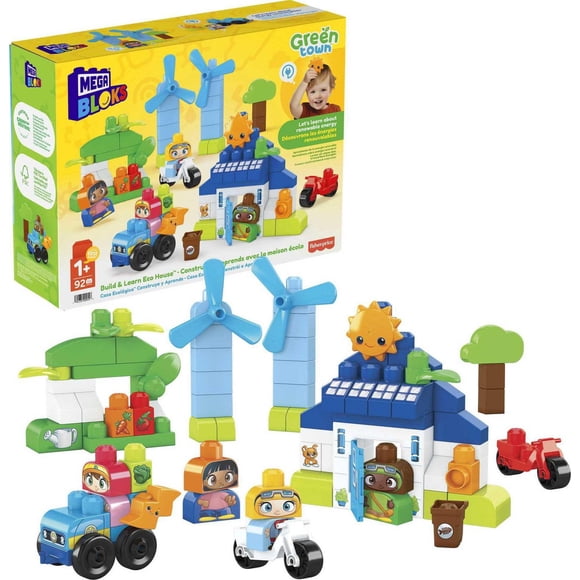 Mega Bloks Ville Verte Maison écologique Constr. - 92 Blocs