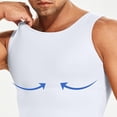 thumbnail image 4 of Taqqpue Men Compression Shirt Slimming Undershirt Body Shaper Vest, Gynecomastia Compression Tank Top, Shapewear Tummy Control, 4 of 5