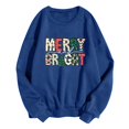 thumbnail image 4 of Pisexur Sweat-Shirt de Noël Décontracté à Manches Longues Col Rond pour Femmes, Chandail Ample et Confortable, Imprimé Mode Festival Automne, 4 of 4