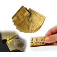 thumbnail image 1 of Peeplvalue Gold Plated Poker Playing Cards Pack Of 4 | Pure Pvc Table Cards - Golden | Gift For Family & Friends | Waterproof Playing Cards, 1 of 5