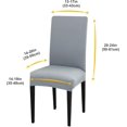 thumbnail image 2 of GHSDFBB Dining Chair Covers Set of 4 Stretch Chair Covers for Dining Room Washable Removable Dining Chair Protector Decoration Chair Slipcover for Kitchen Dining Room,Smoky Gray, 2 of 6