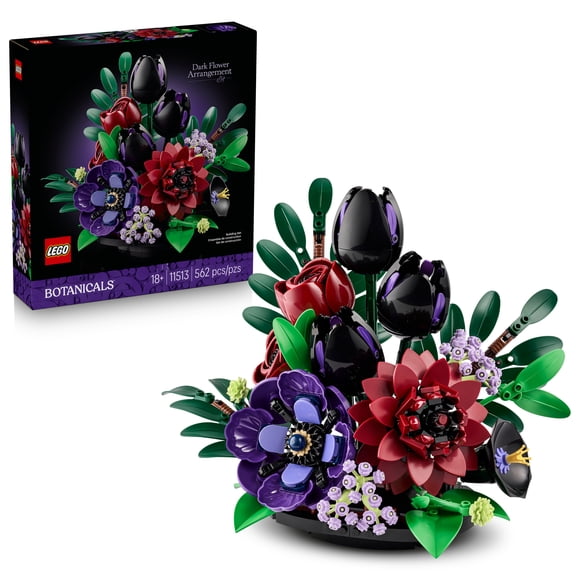 LEGO Botanicals La composition de fleurs sombres, Ensemble de construction 11513