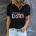 thumbnail image 1 of EGNMCR Chandail de Pâques à Manches Courtes pour Femmes, Imprimé de Pâques, T-shirt à Col Rond pour Femmes, Mode, Confortable, Haut pour Femmes, Haut/chemise à Manches Courtes à Col Rond, T-Shirts pour Femmes, 1 of 7
