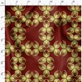 thumbnail image 3 of Soimoi Tissu Popeline de Coton Rouge Imprimé Floral au Mètre 42 Pouces de Large, 3 of 6