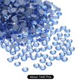 thumbnail image 3 of Uxcell Hotfix Rhinestones Flatback Crystal Glass Gems for Craft Clothes DIY Decoration Light Blue 4.8mm, 3 of 5