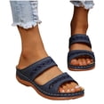 thumbnail image 4 of Fsgntruao Sandales Compensées Décontractées de Mode pour Femmes Dames Chaussures Pantoufles d'Extérieur, 4 of 7