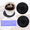 thumbnail image 3 of 4Pcs Silicone Drink Coasters Heat Resistant Cup Mats Practical Beverage Protectors, 3 of 8