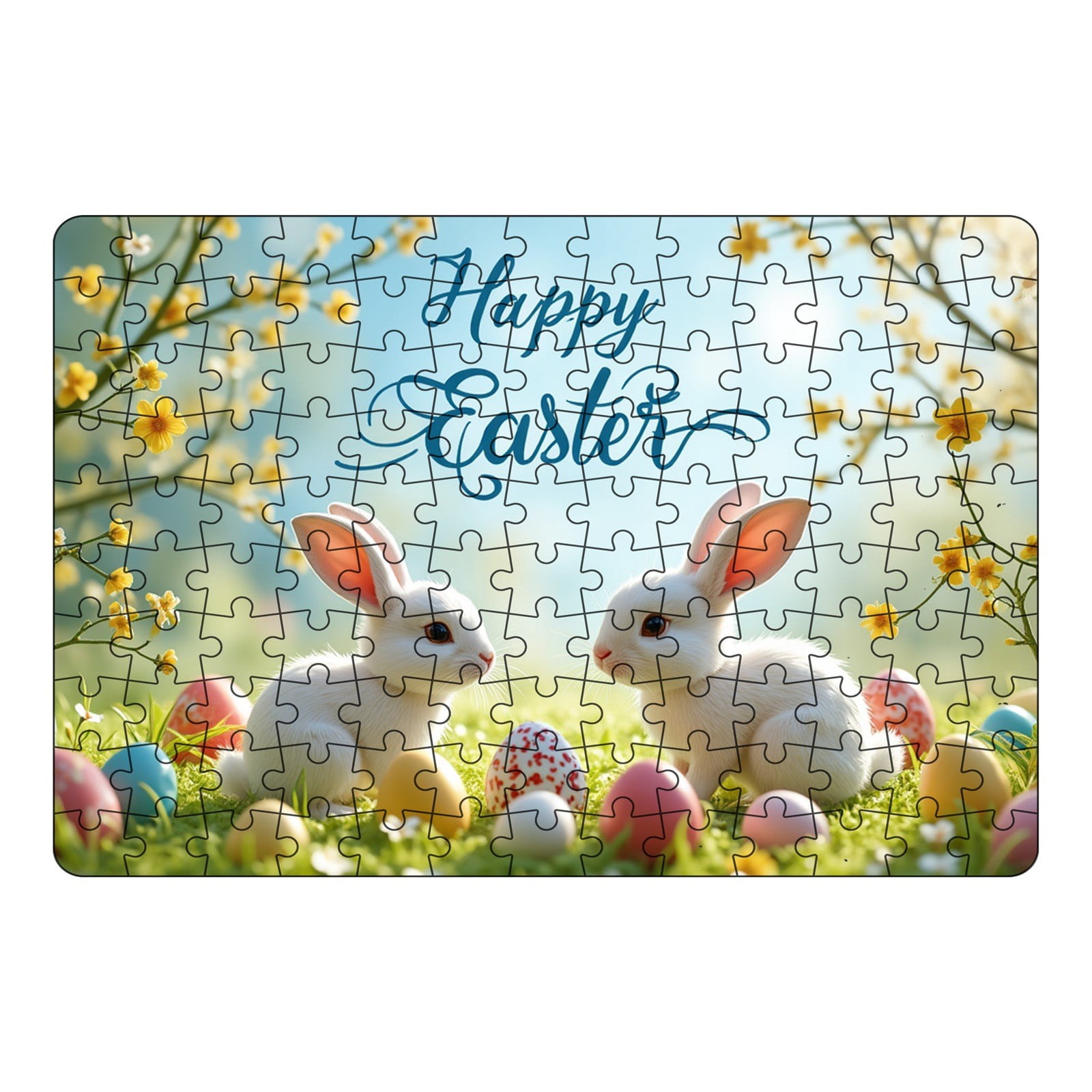 TIELUTT Easter Bunny Easter Puzzle Set Easter Bunny Puzzles Educational Puzzles for Kids for Family Game Night Northwestern Bids Nineties Fractional Given