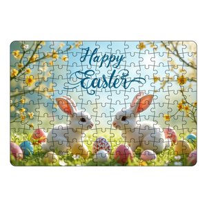 TIELUTT Pâques Bunny Pâques Puzzle Set Pâques Buneny Puzzles éducatifs pour les enfants pour la nuit de jeu de famille Northwestern Enchères 90 ans Fractional Donné