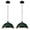 Green, variant on 2 Packs GUSTELL Brushed Nickel Kitchen Pendant Light 11.8inches Farmhouse Pendant Light,Dome Pendant Light,Pendant Lights Kitchen Island for Living Room, Bedroom, Dinning Room, Office