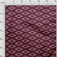 thumbnail image 2 of oneOone Viscose Chiffon Fabric Geometric Ikat Print Fabric By The Yard 42 Inch Wide, 2 of 4