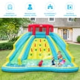 thumbnail image 3 of Gymax Inflatable Mighty Water Slide Park Bounce Splash Pool Without Blower, 3 of 10
