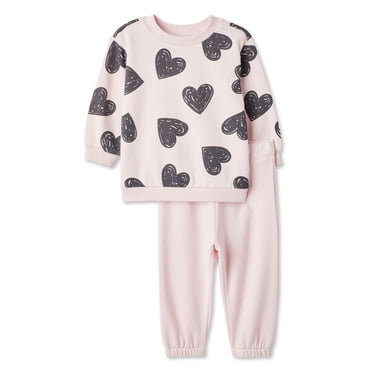 George Baby Girls' Fleece Popover 2-Piece Set