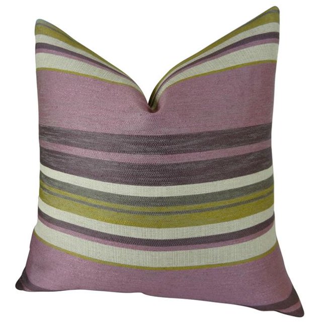 Plutus Berry Crush Handmade Throw Pillow, (Double sided 26" x 26")