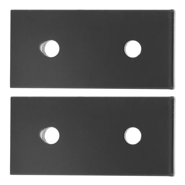 Plaque de Raccordement à 2 Trous, Résistance à la Compression Noire Délicate Rectangle Petite pour Commodes 3030,4040
