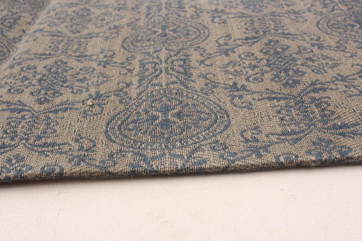 ECARPETGALLERY 4'9" x 6'9" Transitional Collage Handmade Area Rug for Living Room, Dining Room and Bedroom in Grey