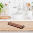 thumbnail image 3 of IH Casa Decor Acacia Wood Live Edge Serving Board With Iron Handles, 3 of 4