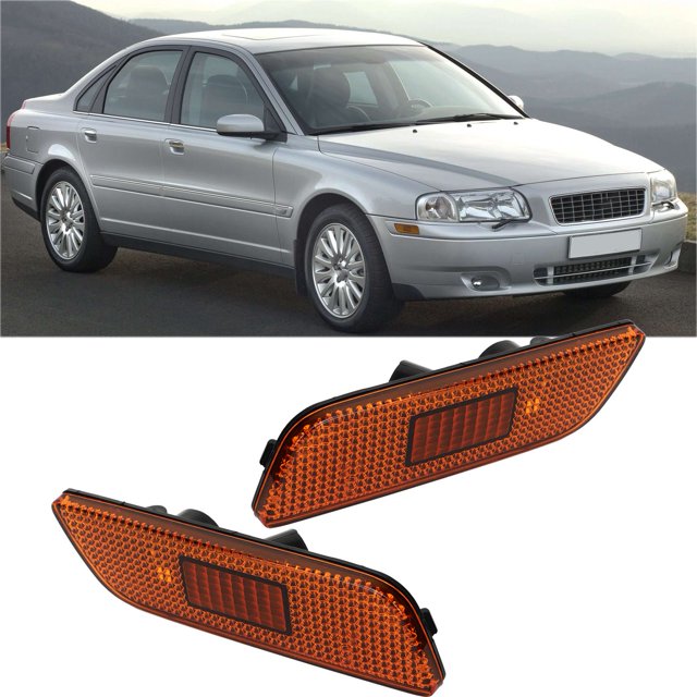 Front Marker Lamp Light 30744360 Left Right Side Marker Light Without Bulbs for S80 2002 To 2006 Improve Driving Safety Premium Material