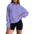 thumbnail image 1 of 2025 Robe Chandail à Capuche Décontractée pour Femmes Douce Confortable Chandail Molletonné Tunique à Capuche pour Femmes Chandail à Capuchon pour Usage Quotidien Basique Tenue d'Intérieur Léger Polyvalent, 1 of 6