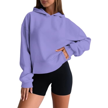 Aocisk Womens Hoodie Casual Hooded Soft Comfortable Pullover for Everyday Wear Basic Loungewear Lightweight PP2 XXXXXL