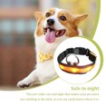 thumbnail image 3 of Collier Lumineux Réglable pour Animaux de Compagnie Randonnée Animaux USB Nuit Marche Animal Allumé Choker Portable Lavable Colliers Animaux de Compagnie Fournitures Cadeau Orange M, 3 of 8