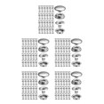 thumbnail image 1 of jesticaly 100 Pieces Snap Fastener Stainless Steel Button Press Stud Accessories Type1 5Set, 1 of 6