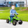 thumbnail image 2 of Aosom Kids Ride on ATV, 6V Battery Powered Quad Car for 18-36 Months, Green, 2 of 10