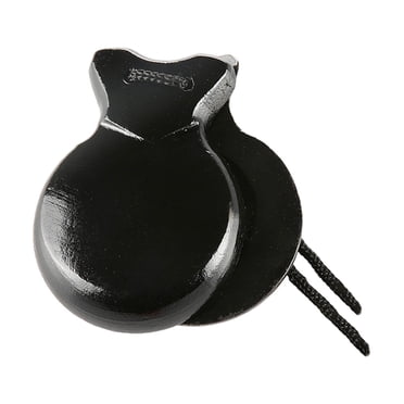 Bunblic 2Pcs Wooden Castanets Spanish Handmade Castanets Orff Percussion Instruments Finger Castanet for Kids Childrens Day Gift Baby black