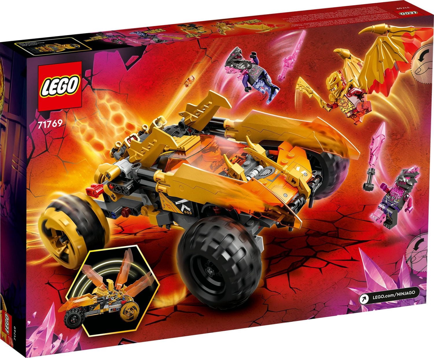 LEGO Ninjago Cole’s Dragon Cruiser 71769 Toy Building Kit (384 Pieces)