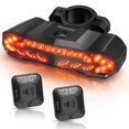 thumbnail image 1 of WSDCAM Smart Bike Tail Light Alarm Horn with 2 Remotes, Rechargeable Waterproof Bike Horn Alarm Rear Bike Brake Light Turn Signals Bicycle Tail Light, 1 of 7
