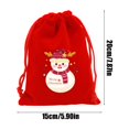 thumbnail image 3 of Meitianfacai Christmas Flannel Bag Christmas Apples Candy Packaging Bag Christmas Gift Bag Drawstring Bag Flannel Small Bag With Drawstring 7.87x5.91in, 3 of 6
