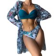 thumbnail image 1 of Birdeem Womens Sexy Printed Bikini Three-Piece Split Swimsuit Suit, 1 of 1