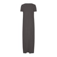 thumbnail image 4 of fatyb Robes Maxi pour Femmes Col Rond Manches Courtes Robes Décontractées Robes T-Shirt Amples pour Femmes P-5TG, 4 of 6
