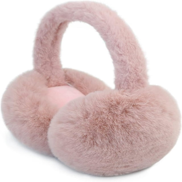 SUTENGDA Cache-Oreilles Duveteux pour Femmes, Cache-Oreilles Pliables en Peluche, Cache-Oreilles d'Hiver pour Enfants, Filles Garçons, Chauffe-Oreilles par Temps Froid