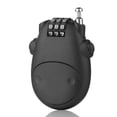 thumbnail image 2 of Maytalsory Telescopic Coded Lock Cartoon Cow Anti Theft Steel Cable Combination Locks Password Padlock Helmet Backpack Suitcase Cabinet Black, 2 of 6