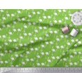 thumbnail image 3 of Soimoi Crepe Silk Fabric Flamingo Bird Printed Fabric 1 Yard 42 Inch Wide, 3 of 3