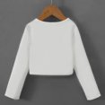 thumbnail image 4 of EQWLJWE Liquidation d'Économies d'Été! Blazer Court Décontracté pour Femme à Manches 3/4, Col Rabattu, Ouvert à l'Avant, Cardigan de Travail de Bureau, Veste de Complet, Boléro, 4 of 6