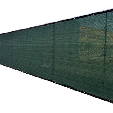 Écran d'Intimité Vert pour Clôture 5 Pieds X 50 Pieds 5 Pieds de Haut, Pare-Brise, Couverture d'Ombre, Tissu en Maille (Oeillets en Aluminium) Maison, Cour Ou Construction