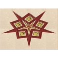 thumbnail image 1 of Ahgly Tapis Rectangulaire Lavable en Machine Intérieur Transitionnel Or Vanille, 7 Pieds x 9 Pieds, 1 of 7