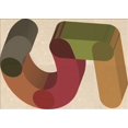 thumbnail image 1 of Ahgly Company Tapis d'Intérieur Rectangulaire Transitionnel Rouge Brique Feu Lavable à la Machine, 2 Pieds x 3 Pieds, 1 of 7