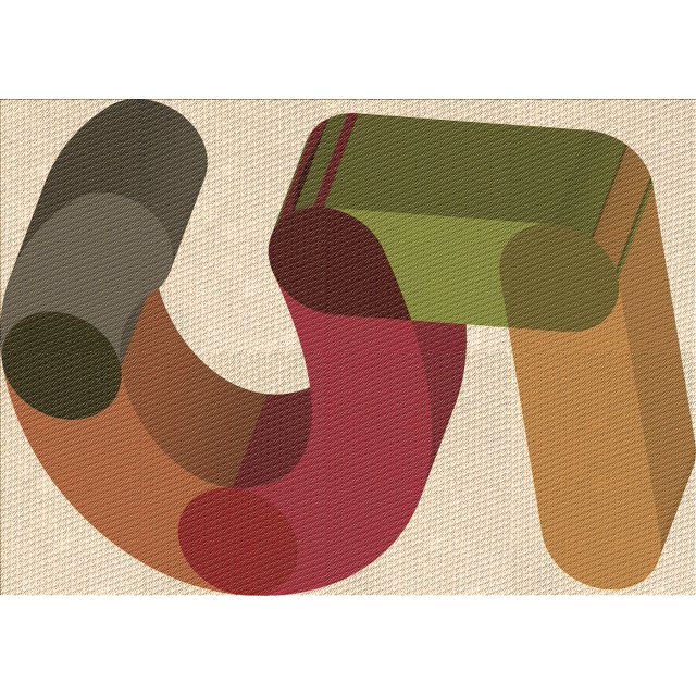 Ahgly Company Tapis d'Intérieur Rectangulaire Transitionnel Rouge Brique Feu Lavable à la Machine, 2 Pieds x 3 Pieds